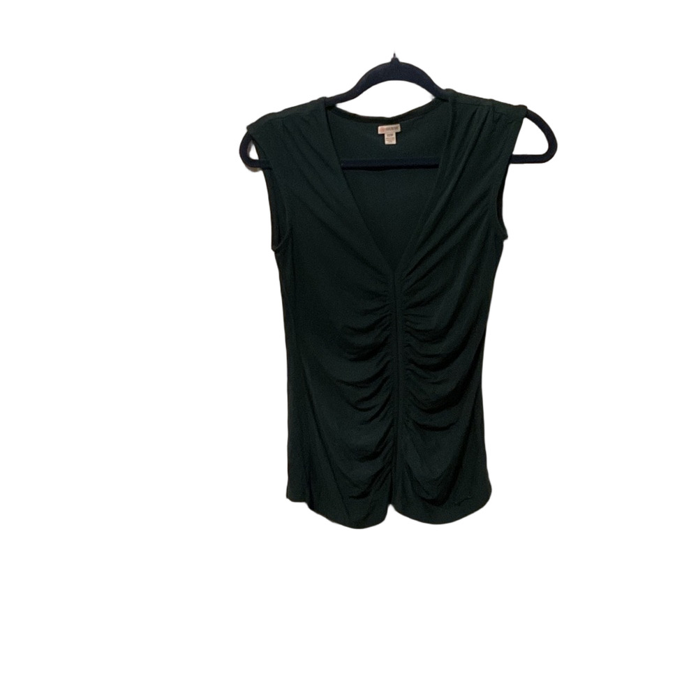 Guess Deep Green Ruched Blouse